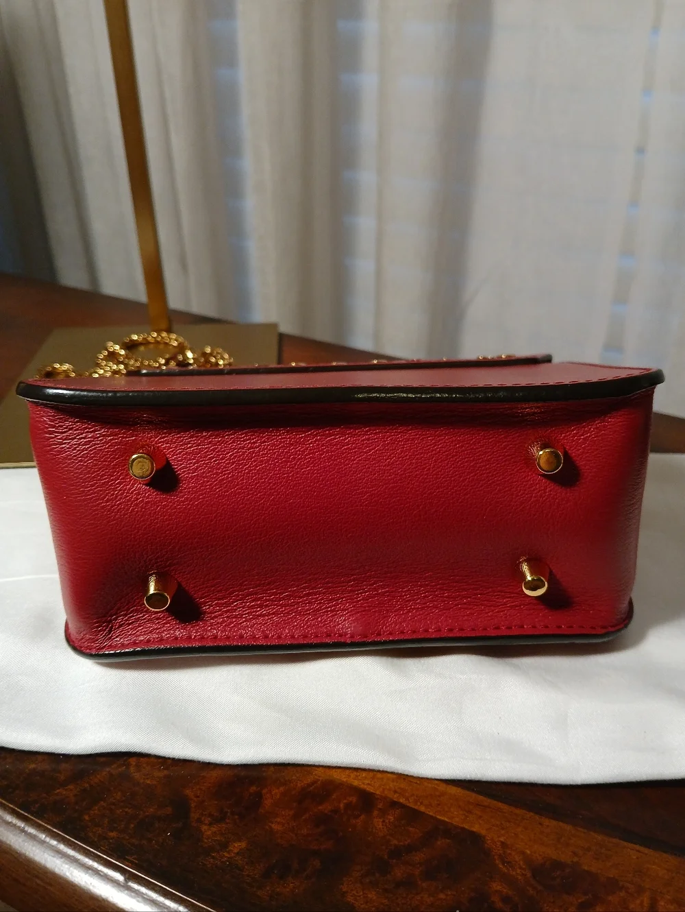 Furla Metropolis Mini Avio Bolera Red Laser Cut Leather - Picture 9 of 11
